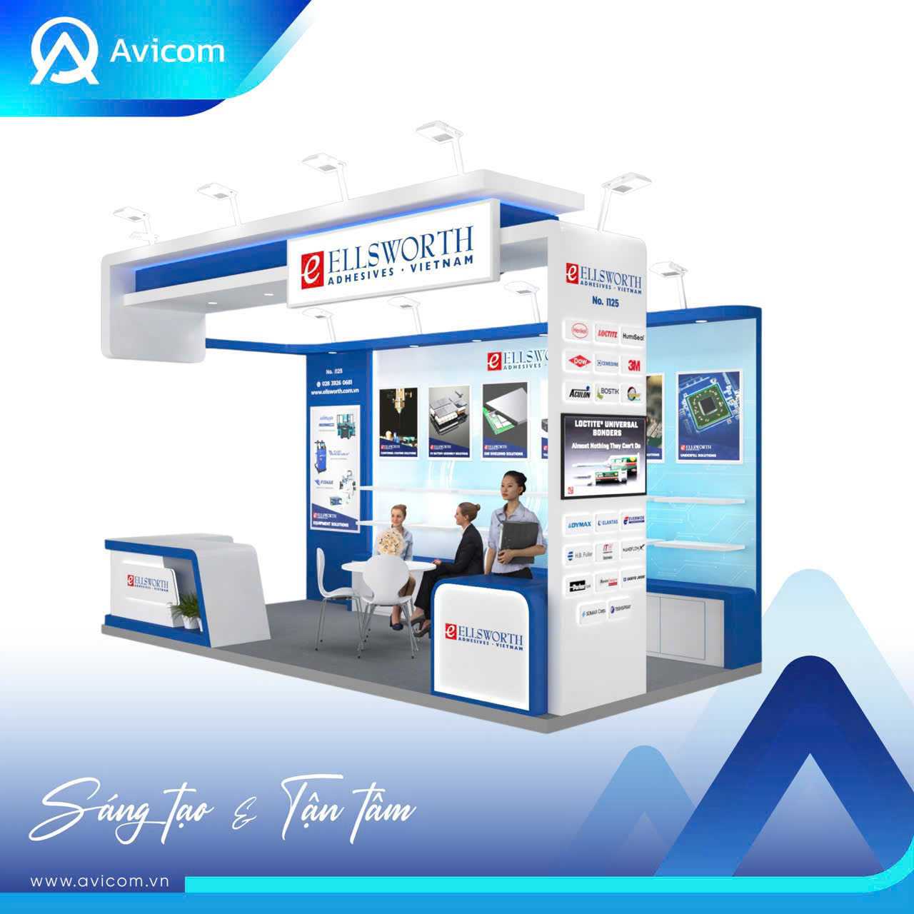 Avicom đồng hành cùng đối tác Ellsworth Adhesives tại triển lãm NEPCON