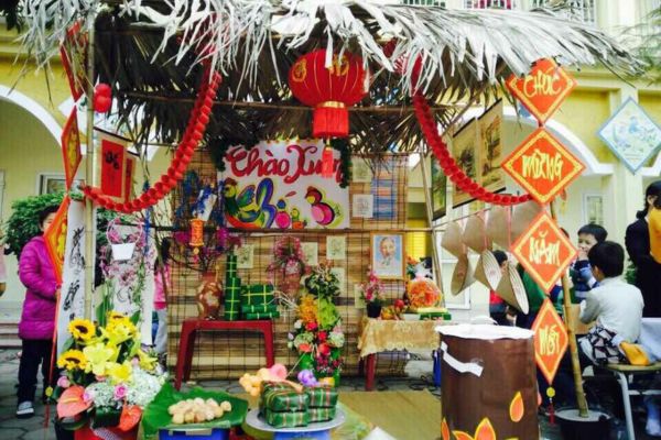 Mẫu gian hàng hội chợ tết đẹp và thu hút&nbsp;mẫu số 8