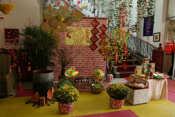 Mẫu gian hàng hội chợ tết đẹp và thu hút&nbsp;mẫu số 9