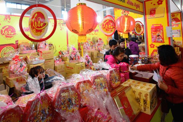 Mẫu gian hàng hội chợ tết đẹp và thu hút&nbsp;mẫu số 10