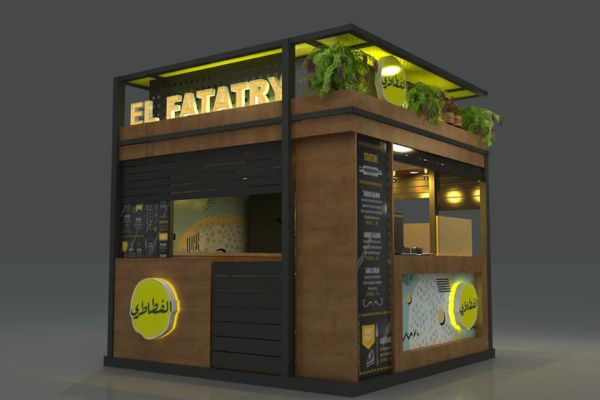 ý tưởng thiết kế gian hàng ẩm thực hội chợ đáng tham khảo&nbsp;mẫu số 8