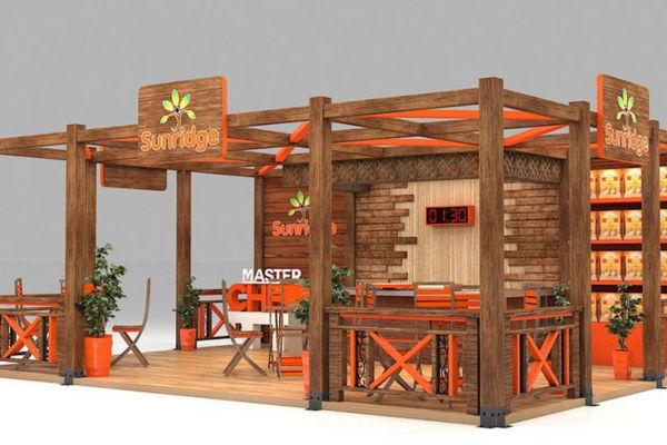 ý tưởng thiết kế gian hàng ẩm thực hội chợ đáng tham khảo&nbsp;mẫu số 1